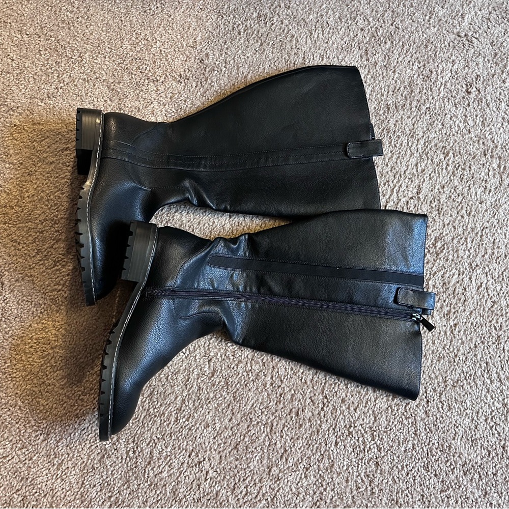 Stylish Black Over the Knee Boots